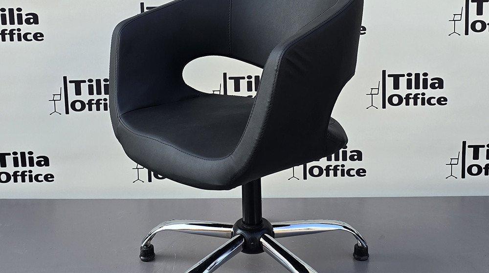 Flora Kesim Tarama Çalışma Bekleme Koltuğu Krom Yonca Sabit Ayak